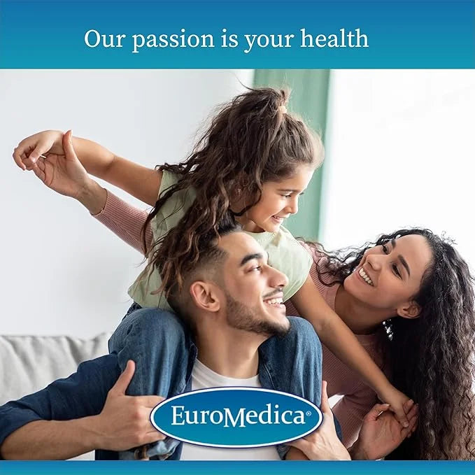 EuroMedica Tri-Iodine - Support Thyroid Health - Aids Hormone Balance with Molecular Iodine from Kelp - Features Potassium...
