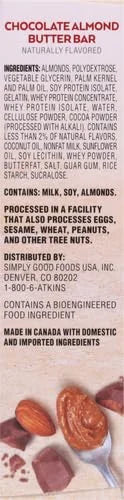Atkins Chocolate Almond Butter Protein Meal Bar, Keto Friendly, 5 Count - Product Image
