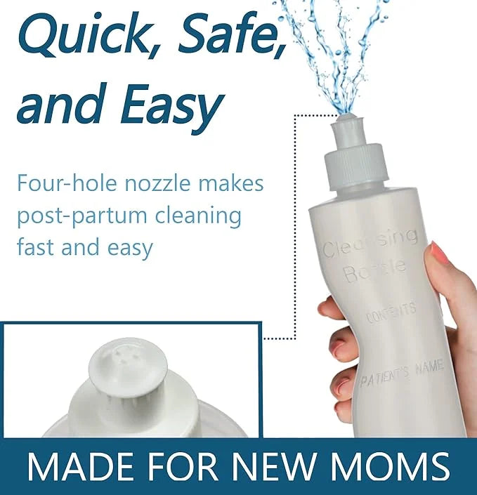 Perineal Lavette Irrigation Bottle for Postpartum Care 8OZ (Pack 2)
