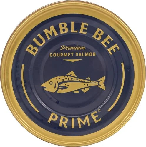 Bumble Bee Prime Atlantic Salmon, 5 oz Can - Premium Salmon - 24g Protein per Serving - Gluten Free & Kosher (Pack of 3) -...