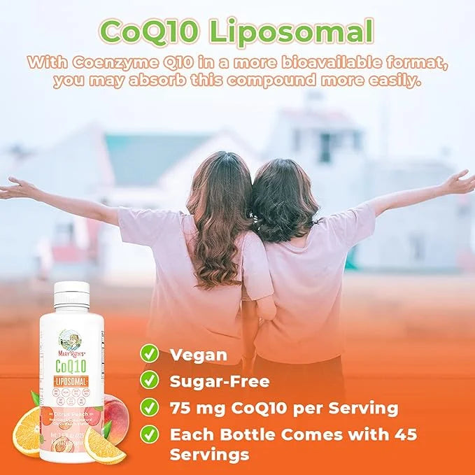 MaryRuth Organics Liquid Vitamin Q10 Heart 7.6 Fl 45 Servings