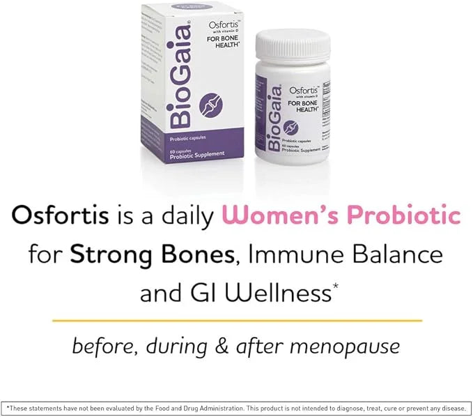 BioGaia Osfortis, Women’s Probiotic for Strong 6475, 60 60 Capsules, 1 Pack