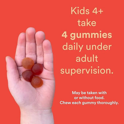 SmartyPants Organic Kids Multivitamin Gummies: Probiotics, 3 (ALA), D3, C, B12, B6, B6, Vitamin 120 Count (30 Day