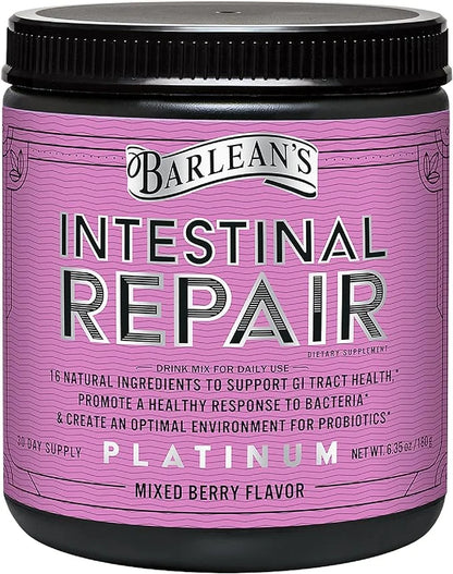 Barlean’s Intestinal Repair Gut Health Powder 16 Digestive 6.35 oz