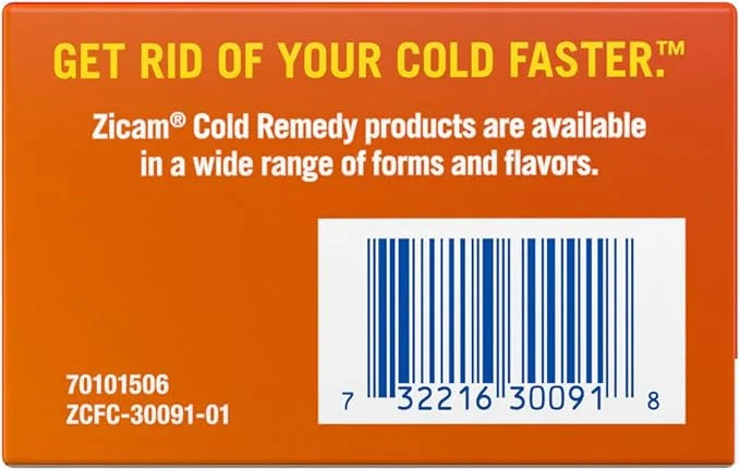 Zicam Ultra Cold Remedy Zinc Rapidmelts, Orange Cream Flavor, Homeopathic, Cold Shortening Medicine, Shortens Cold Duratio...