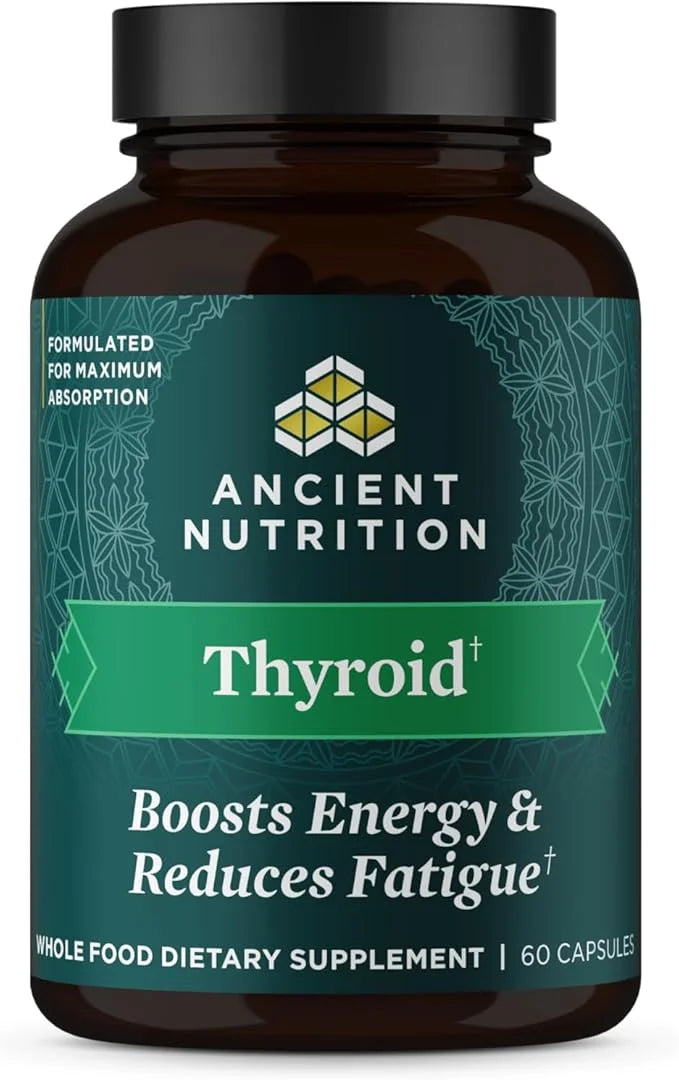 Thyroid Support Supplement with Ashwaghanda by Ancient Nutrition, Thyroid Capsules, Promotes Restful Sleep and Reduced Str...