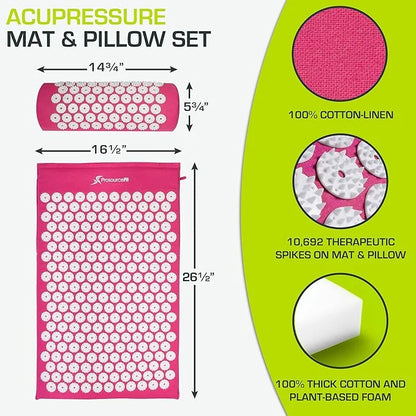 ProsourceFit Acupressure Mat and Pillow Set