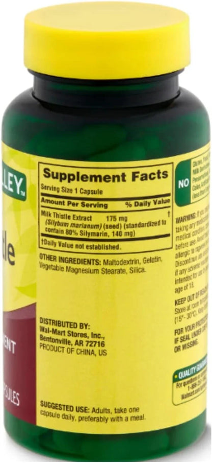 Spring Valley Extract Milk Thistle 175 90 Count