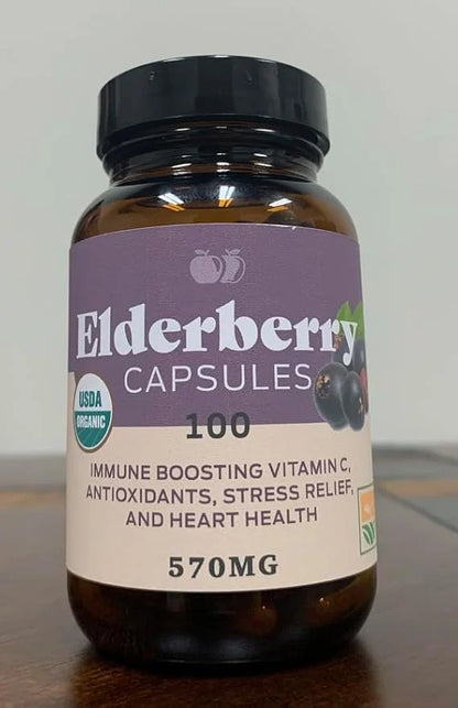 Organic Elderberry Capsules 570 mg