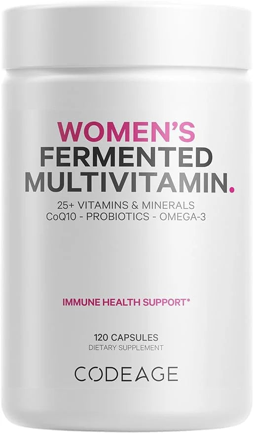Codeage Women’s Daily Multivitamin, 25+ Vitamins 3, Zinc 120 Capsules