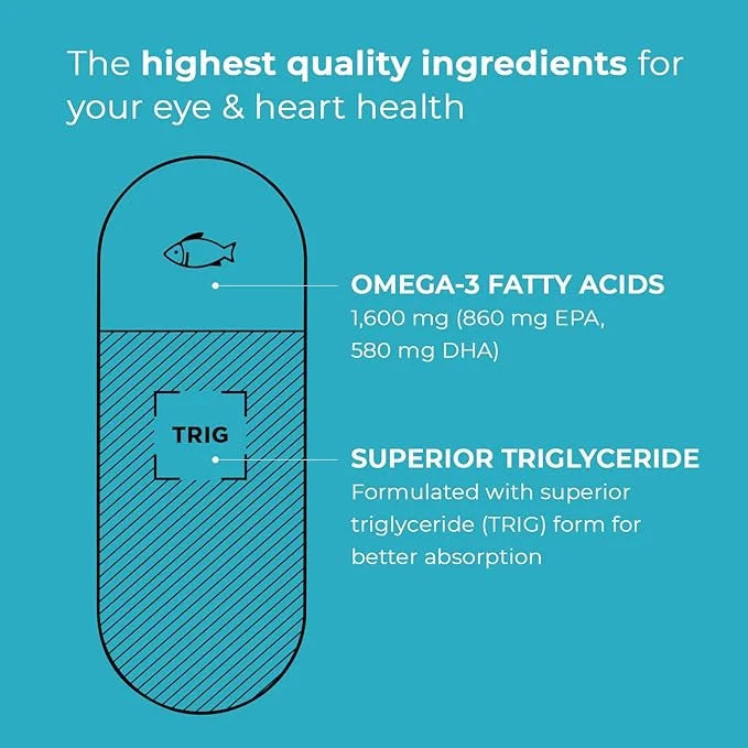 Viteyes Omega-3 TG Eye & Heart 60 Count