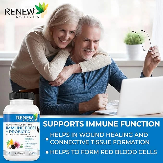 Renew Actives Wellness Support Supplement: Elderberry 60 Vegan