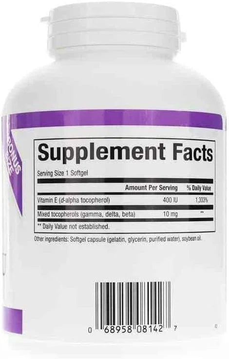 Natural Factors, Mixed Vitamin E 400 240 softgels (240 servings)