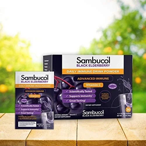Sambucol Black Elderberry Drink Powder 30 Count