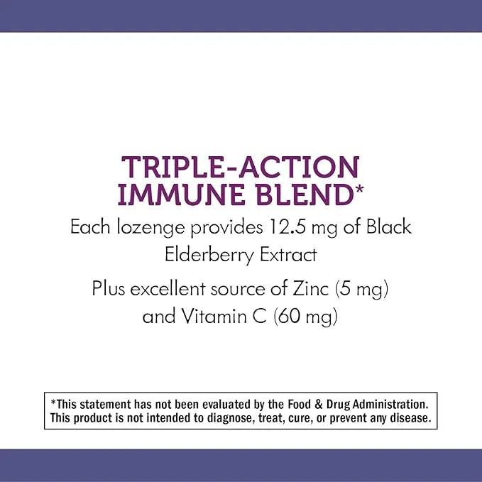 Nature's Way Sambucus Zinc Lozenges 24 Lozenges