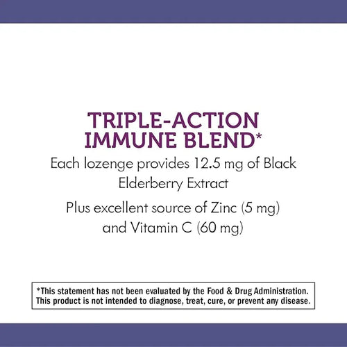 Nature's Way Sambucus Zinc Lozenges 24 Lozenges