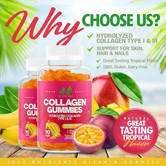 Collagen Gummies for Women & Men (90 Count) 90 Gummies