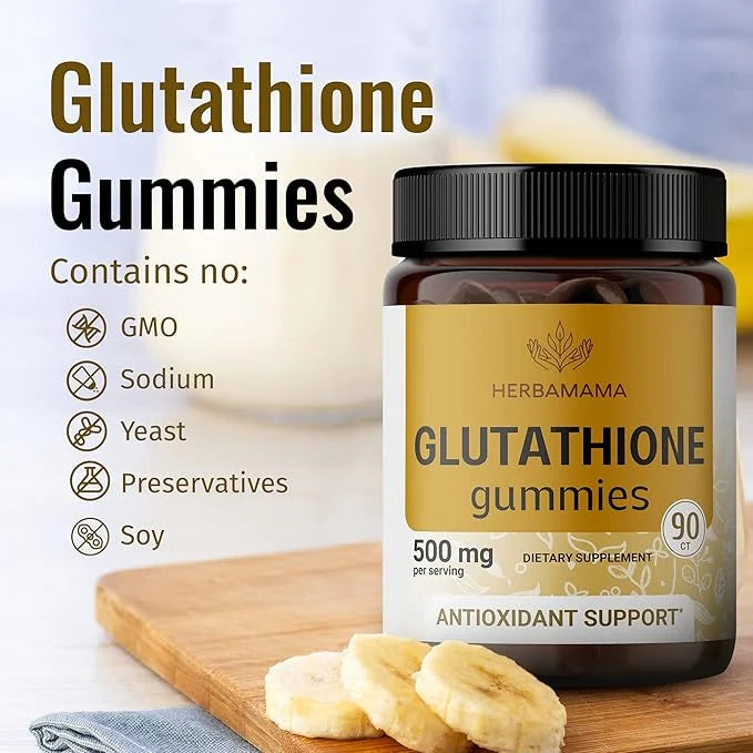 HERBAMAMA Reduced Glutathione Gummies 500mg - 90 Chews