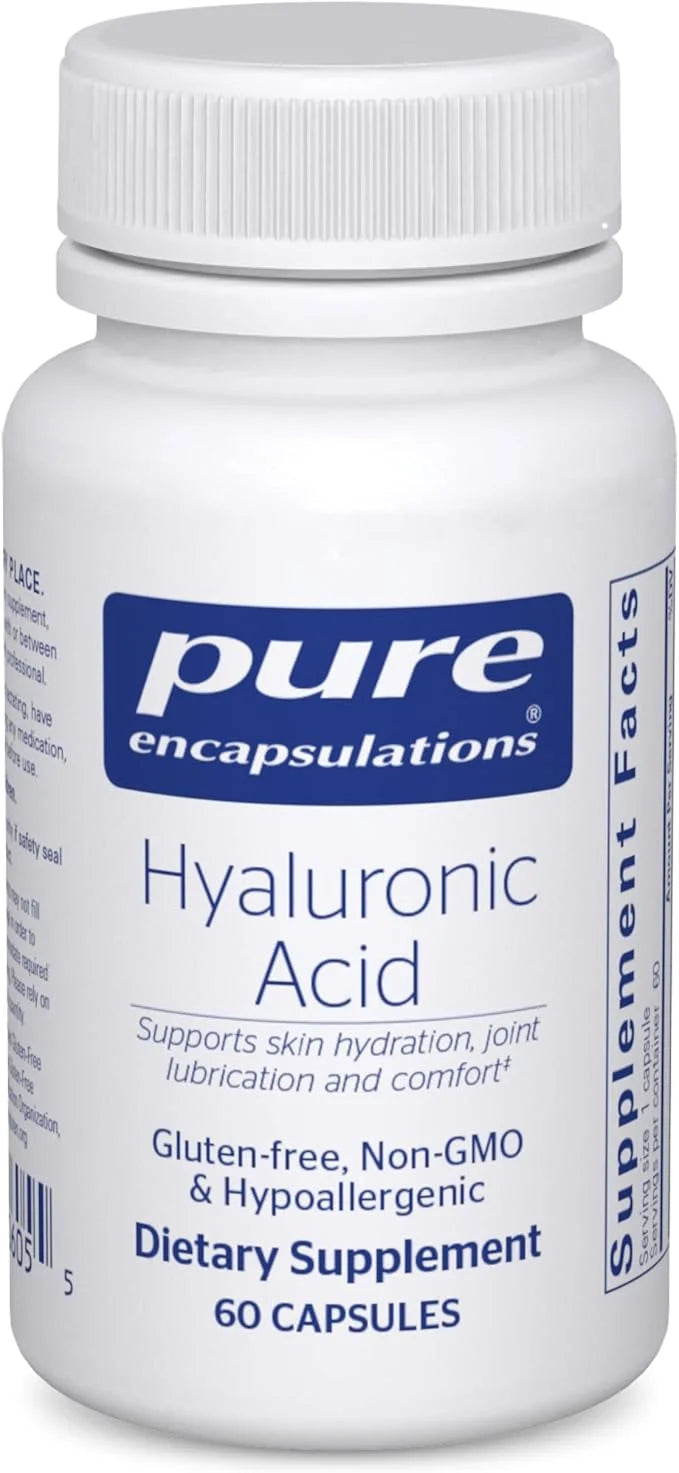 Pure Encapsulations Hyaluronic Acid - for Skin Hydration, Joint Lubrication & Joint Health* - Effective Absorption - Glute...