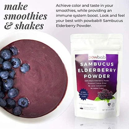 Sambucus Elderberry Powder from 100% Freeze-Dried (4 oz).