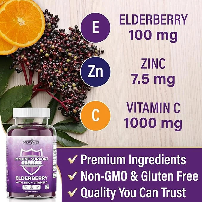 NEW AGE Immune System Support Gummies 60 Gummies)