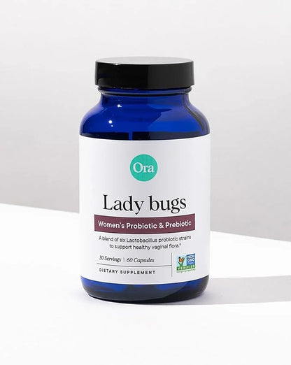 Ora Organic Prebiotics and Probiotics for Women 16 Billion 6 Strains 1 Month 60 Vegan
