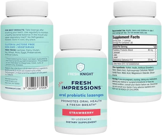 Oral Probiotics, Chewable Oral Probiotic K12, Strawberry 1 Pack (30ct)