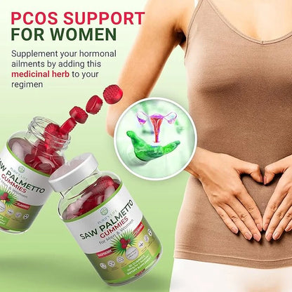 Vegan Saw Palmetto for Women & Men - Potent Saw Palmetto Extract, Prostate Supplements for Men, DHT Blocker for Womens Hai...