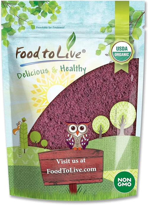 Food to Live Organic Black Elderberry 1 Pound