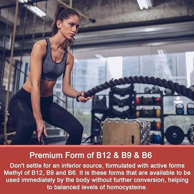 Vitamin B Complex Gummies, Vegan Vitamin 2000 mcg B12, Methyl 120 Cts
