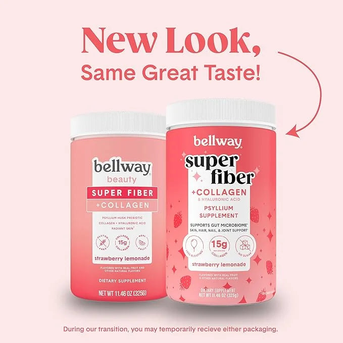 Bellway Super Fiber Powder + Collagen (4 Pack), (45.84 oz)