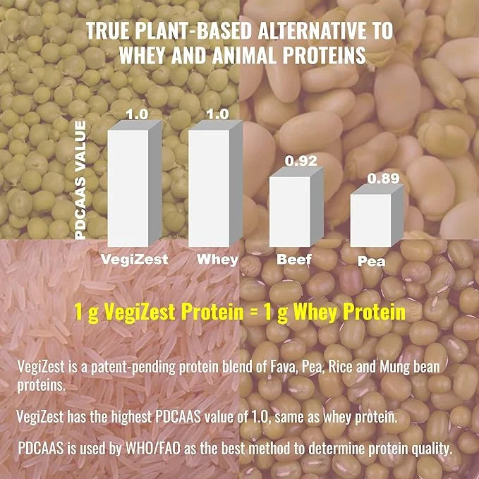 UpNourish Strawberry Banana Vegan Protein Powder, 15 Servings