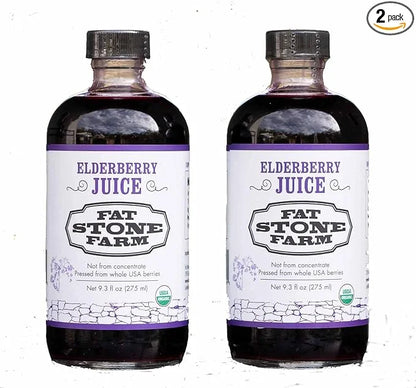 Fat Stone Farm Pure Organic Elderberry 2x 9.3 9.3 fl.