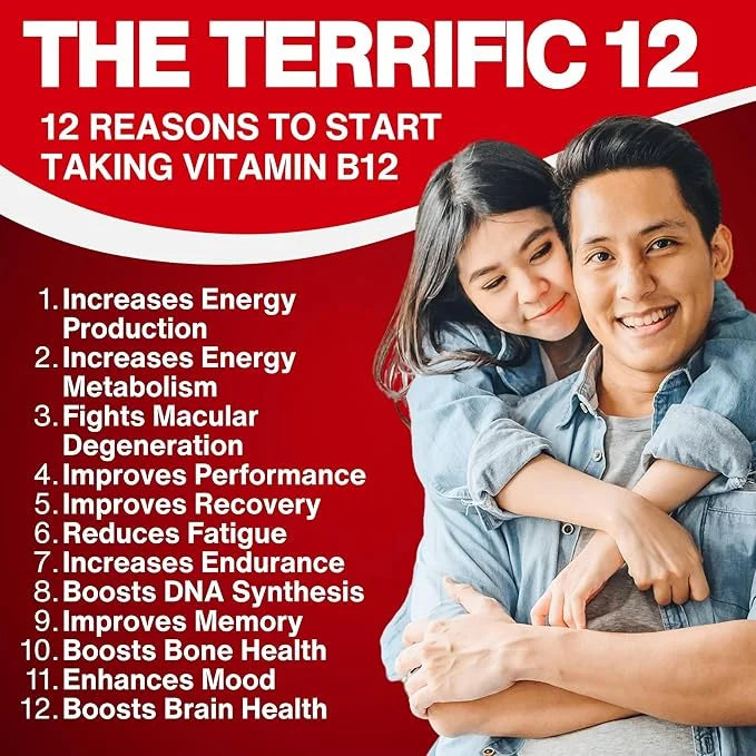 Vitamin B12 Energy Spray, Methylcobalamin with Folic Acid Sublingual Liquid Complex for Focus, & Metabolism, Nano Technolo...