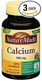 Nature Made Calcium, 500 mg, 130 Count 3)