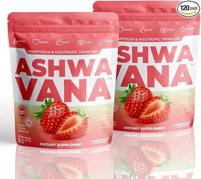 ASHWAVANA Zen Relax Drink Mix 60 Count 2)