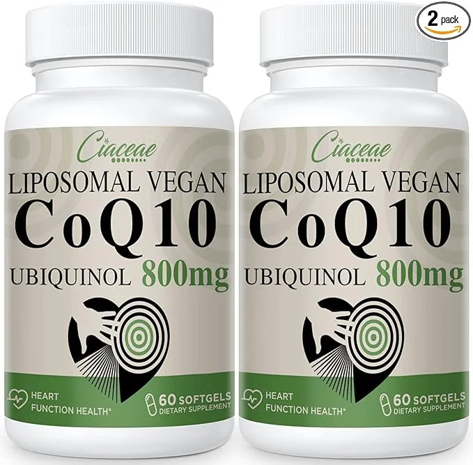 Liposomal CoQ10 800mg Ubiquinol Softgel, Max Q10, Ubiquinol CoQ10 Supplement CoQ10 800mg, 800mg, 120 120 Vegan