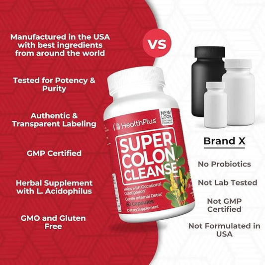 Health Plus Super Colon Cleanse 10 60 Capsules