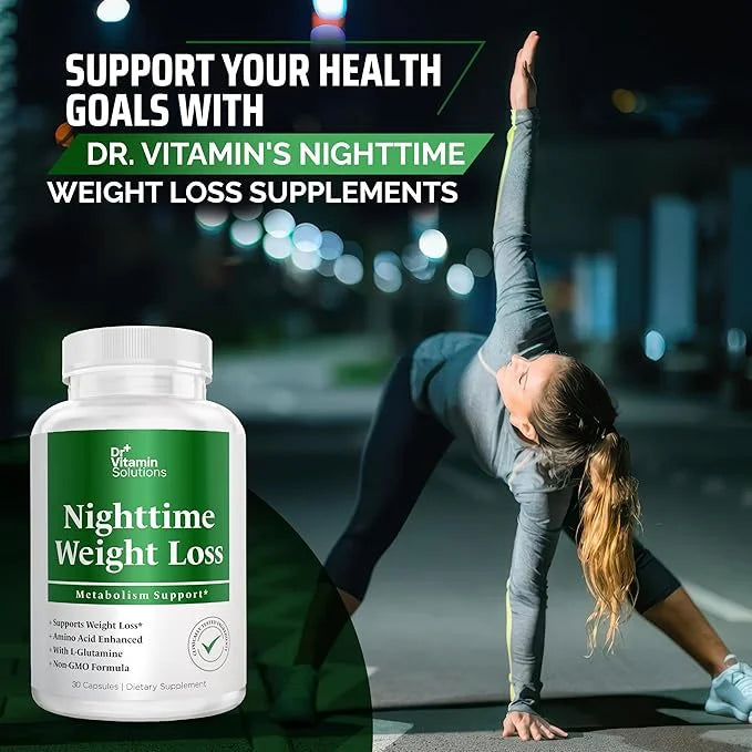DR. Vitamin Nighttime Fat Burner Supplements - Appetite Suppressants for Weight Loss - Night-Time Fat Burner for Women and...