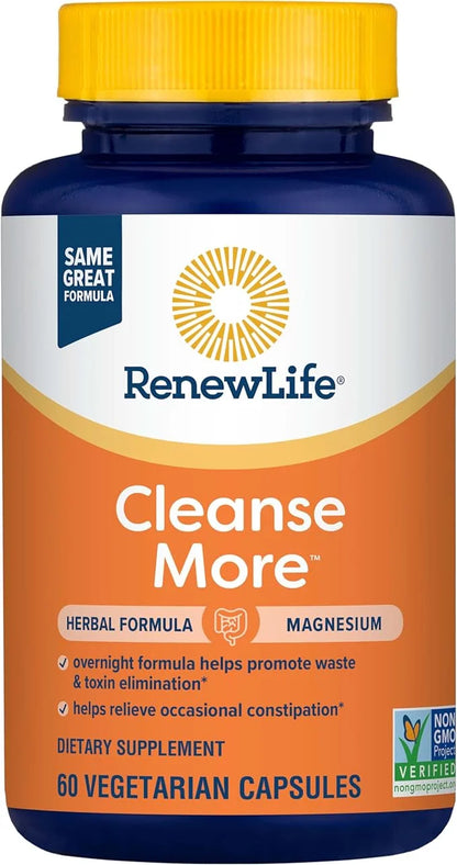Renew Life Cleanse More Herbal Formula 60 Vegetarian