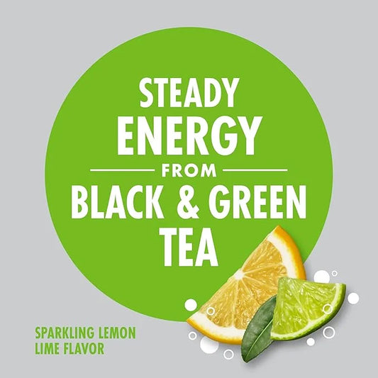 V8 +SPARKLING ENERGY Lemon Lime Energy Drink, Made with Real Vegetable and Fruit Juices, 11.5 FL OZ Can (Pack of 12) - Pro...