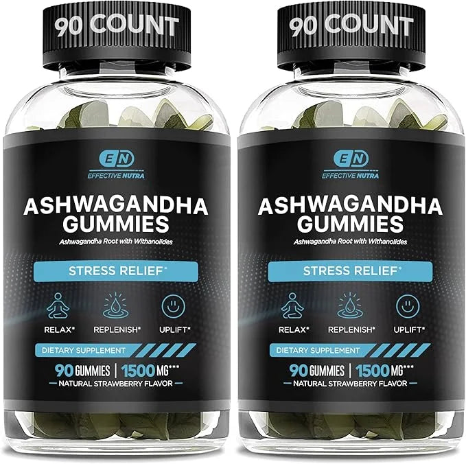Ashwagandha Gummies for Men and Women 1500mg (2-Pack)