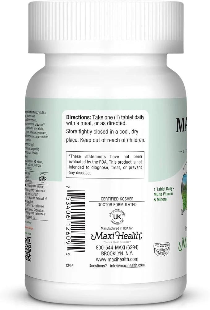 MaxiVite - No Iron - One 90 Tabs