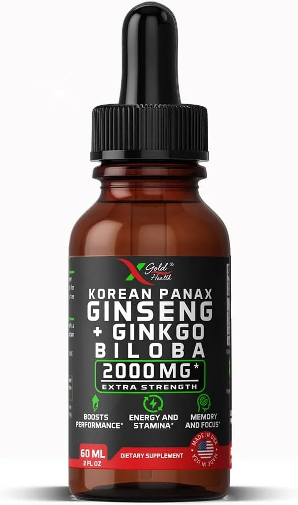 Korean Red Panax Ginseng 2000mg + 2 fl