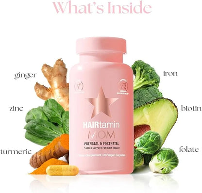 HAIRtamin MOM Vegan Prenatal & Postnatal (3-Pack)