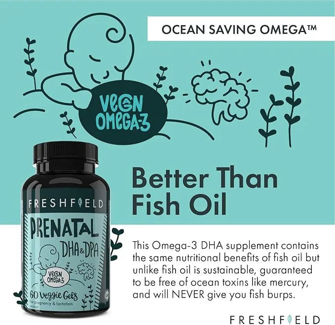 Freshfield Prenatal Omega 3 DHA Supplement: 60)