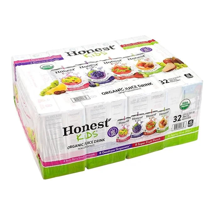 Honest Kids Variety Pack Organic Fruit Juice Drink, 675 fl oz, 32 Pack - Product Image
