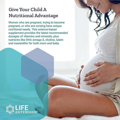 Life Extension Prenatal Advantage Supplement – -120 Softgels