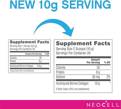 NeoCell Super Collagen Peptides, 10g Collagen 7 oz., 1 Canister