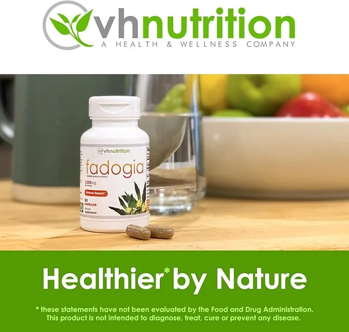 VH Nutrition FADOGIA AGRESTIS | 1200mg Per Serving | Men's Hormonal Support* | Natural Vitality and Energy Boost | Support...